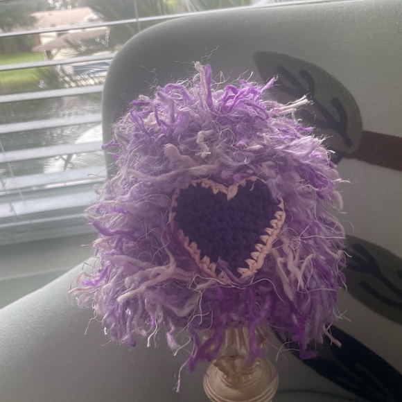 ZOONI Mop Top hat beanie  Purple Heart Reign - Picture 3 of 6